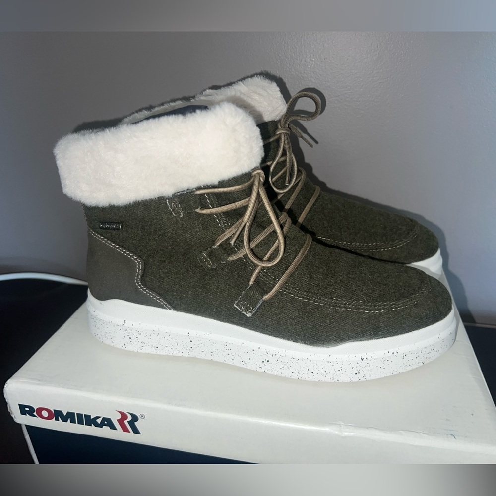 Romika Olive Fleece Kombi Boot Box